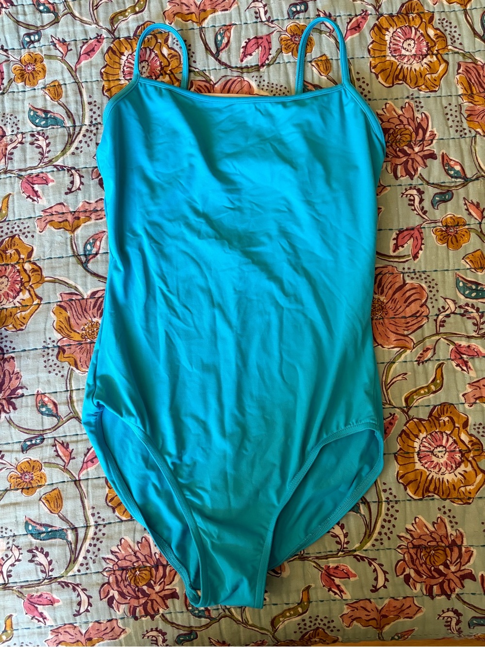 Bright Turquoise Camisole leotard